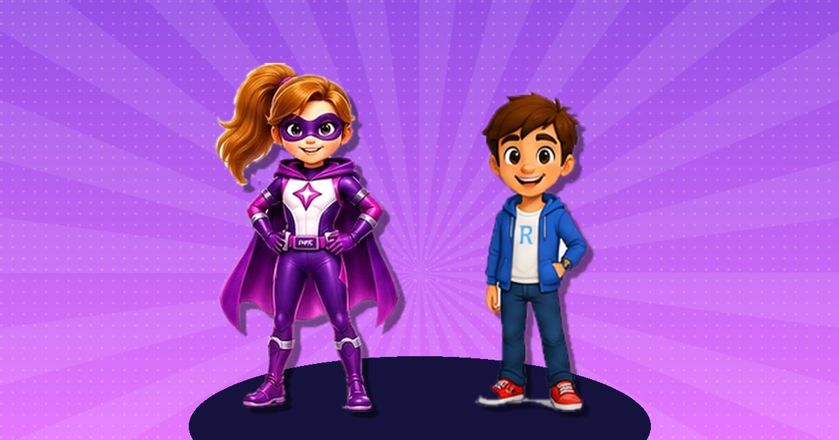 Captain Nova and Max standing together